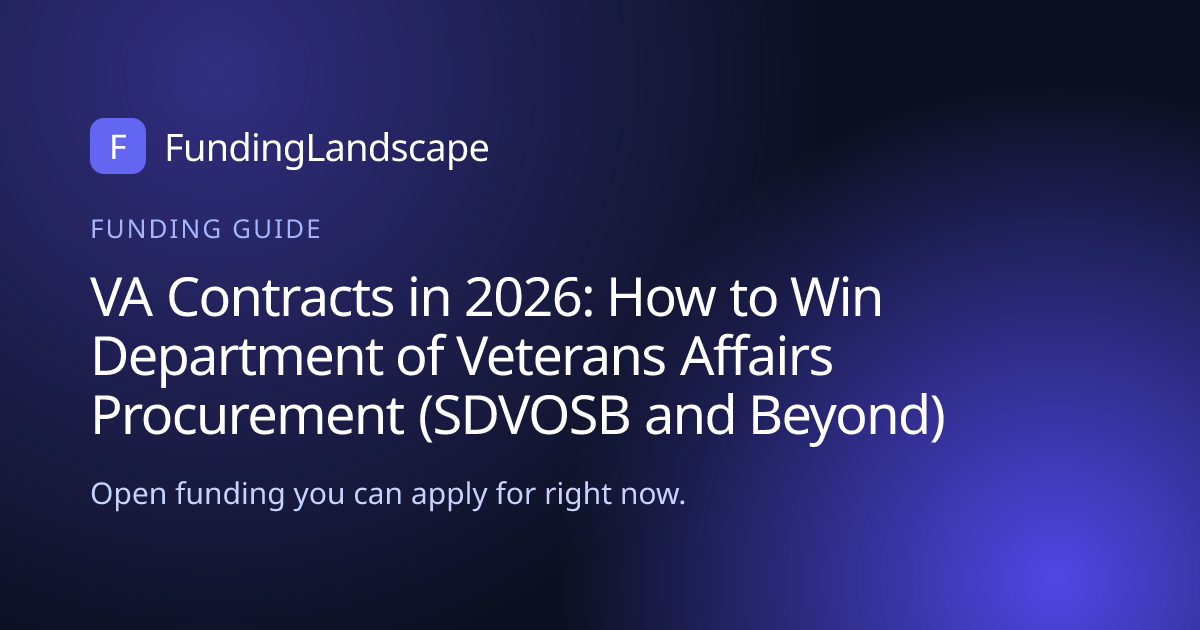 VA Contracts in 2026: How to Win Department of Veterans Affairs ...